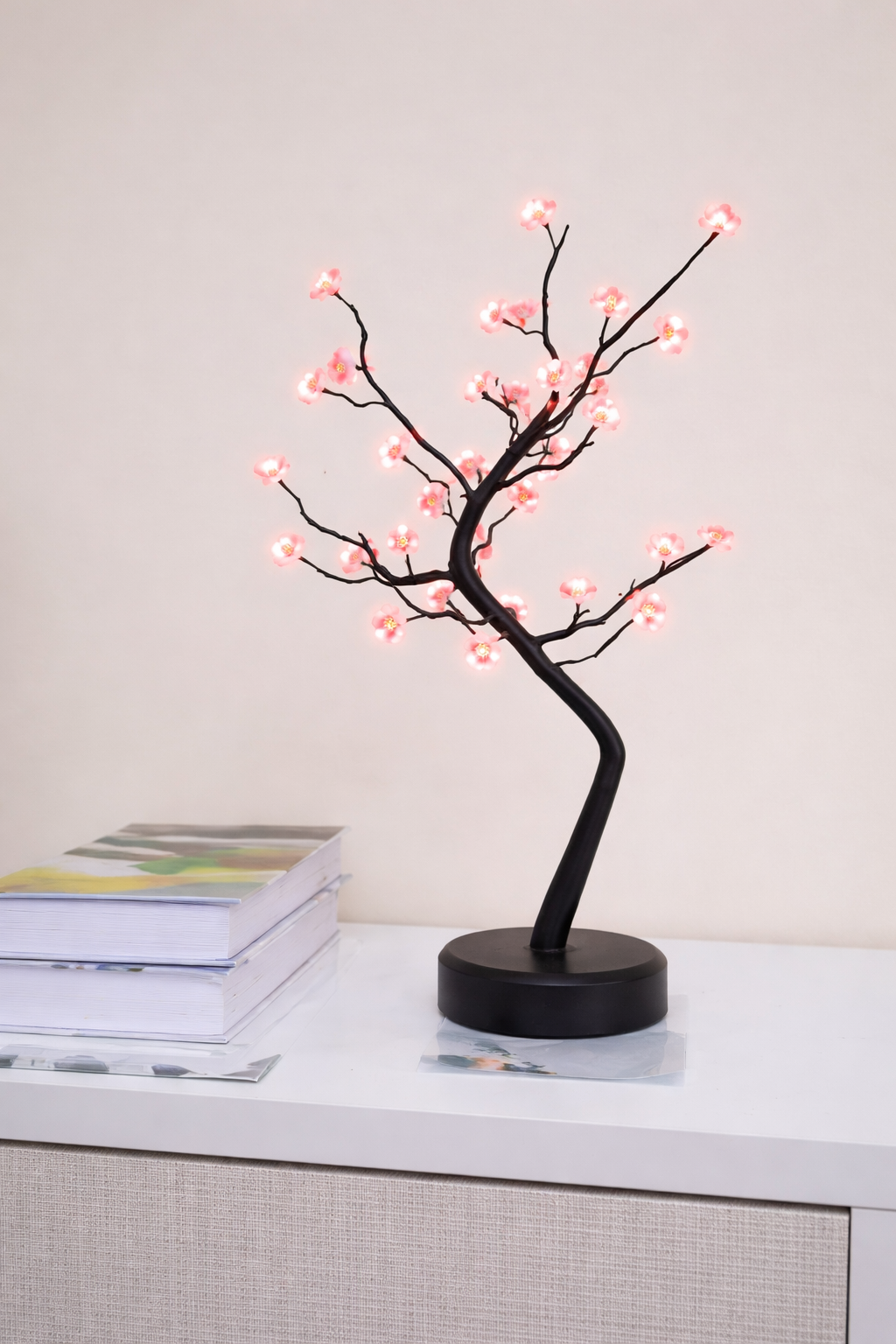 LED Cherry Blossom Tree Lamp – Warm Ambient Decorative Light