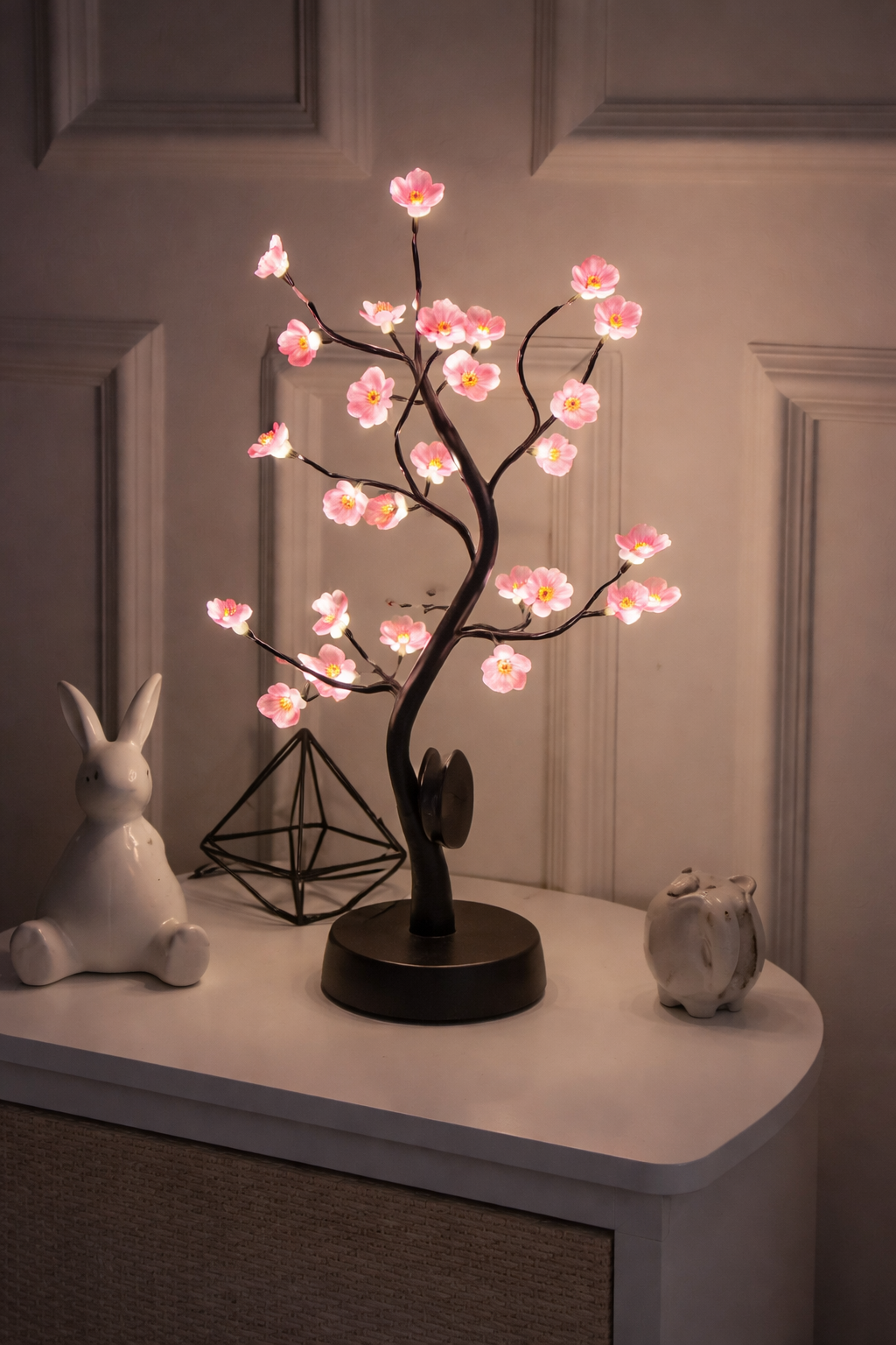 LED Cherry Blossom Tree Lamp – Warm Ambient Decorative Light