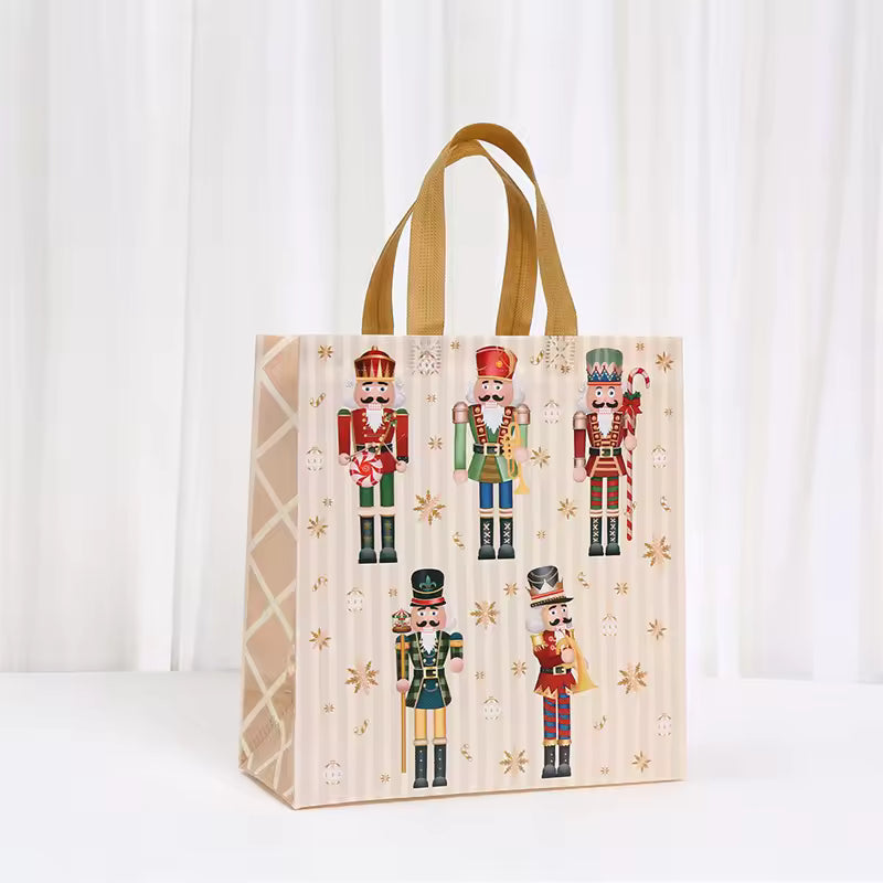 🎄 Premium Christmas Tree Gift Bag – Reusable Holiday Tote with Red Handles