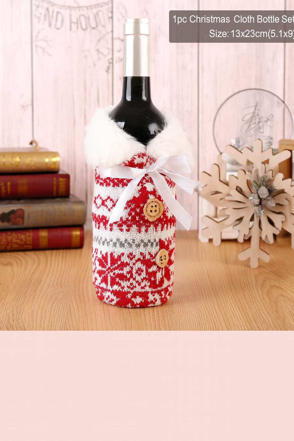 Christmas  Bottle Covers – Santa, Snowman & Reindeer Set