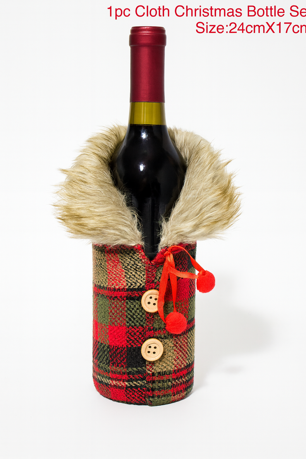 Christmas  Bottle Covers – Santa, Snowman & Reindeer Set