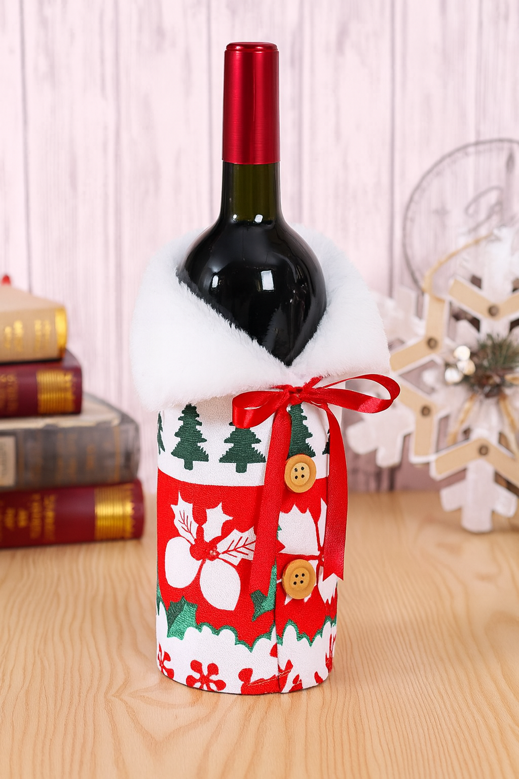 Christmas  Bottle Covers – Santa, Snowman & Reindeer Set